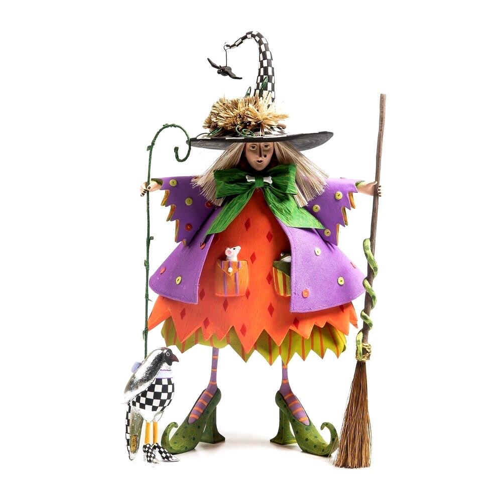 NEW Mackenzie-Childs Patience Brewster Raggedy Witch Figure 15in In Original Box
